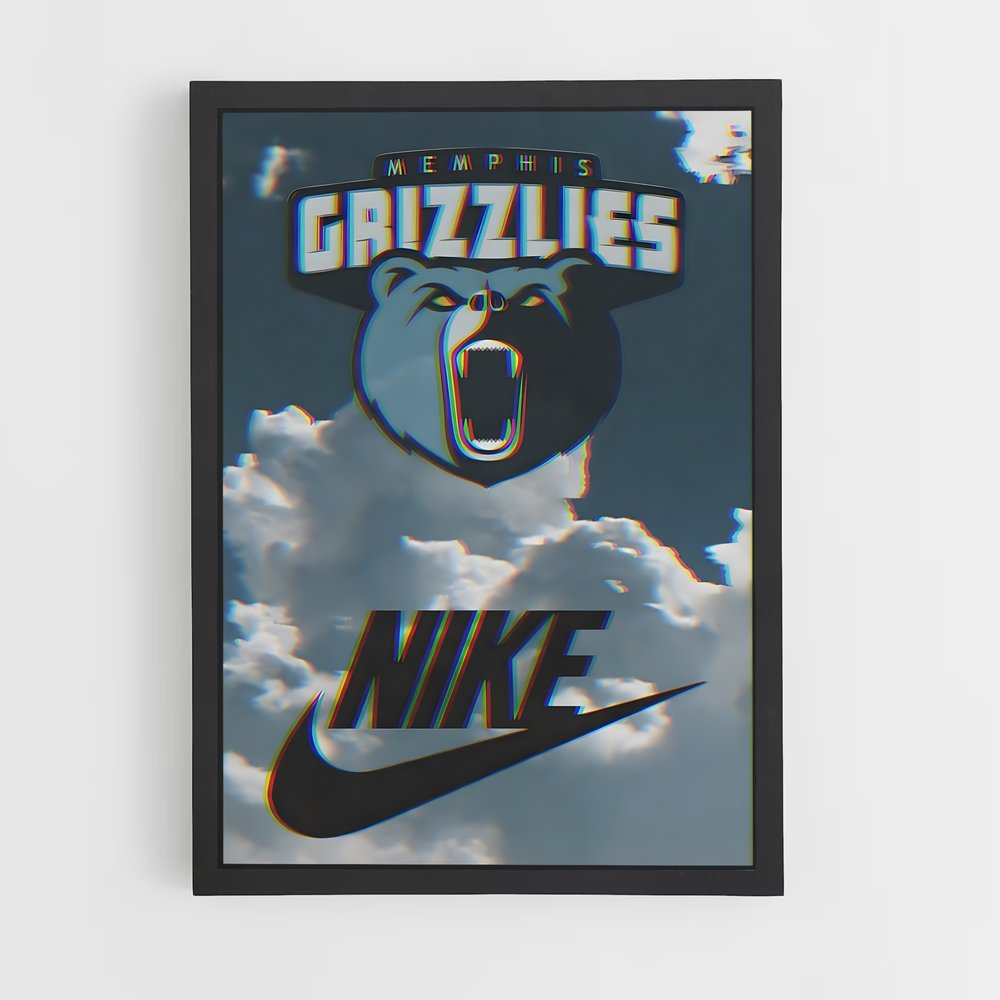 Poster Ciel Grizzlies – affiche Basketball (vue 2)